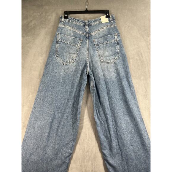 Free People Old West Slouchy Jeans Size 27 High Rise - Picture 7 of 13